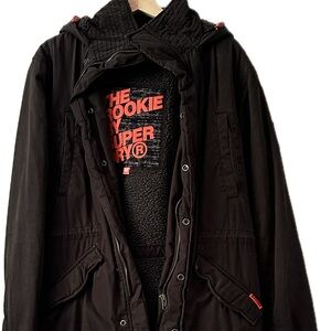 Superdry Men's Black Military Jacket